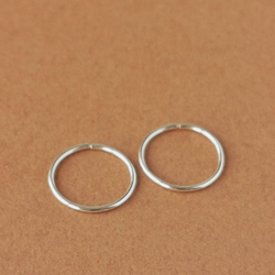 "ENKL hoops" øreringe - small/sterling sølv