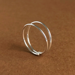 "Duo" ring - sterling sølv