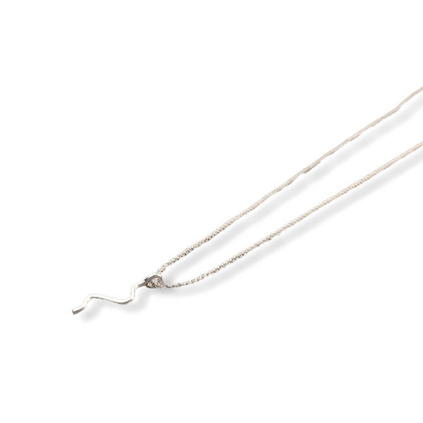 Unika "Krøl pendant" halskæde - sterling sølv