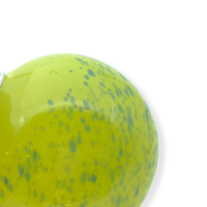 Lysestage i glas - Lime grøn